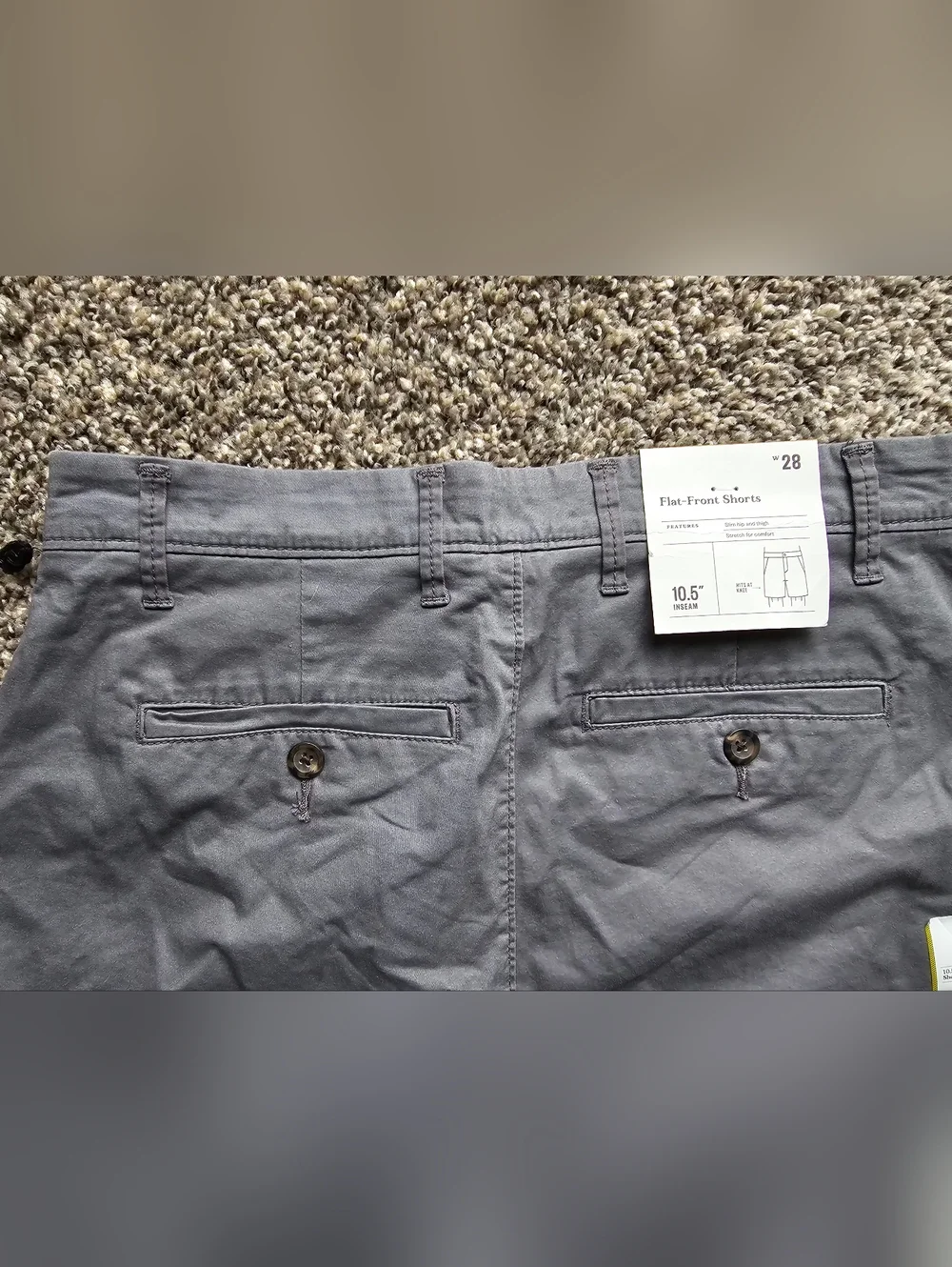 Goodfellow & Co men's Linden shorts Gray Flat-Front Casual Men’s Shorts